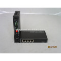 Outdoor fiber media converter 2 fiber 4 RJ454 ports , 10/100Base -TX to 100Base - FX media converter